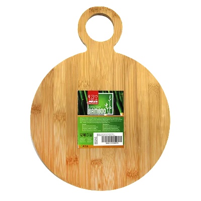 Horecano Бамбукова кръгла дъска с дръжка 36, 5cm B5324L) (0116203)