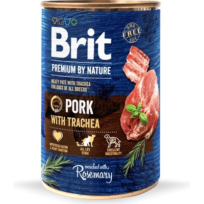 Brit Premium by Nature Dog Pork with Trachea 6 x 400 g