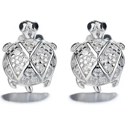 Majya stříbrné náušnice ŽELVA 10145