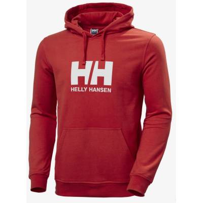 Helly Hansen Logo Hoodie 33977-163 Červená