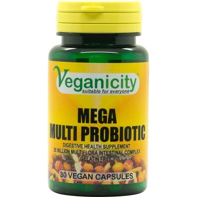 Veganicity Mega Multi Probiotic 20 miliard prospěšných bakterií 30 kapslí