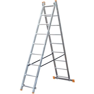 STS Алуминиева стълба двураменна STS 2x9 (B10B2/250)