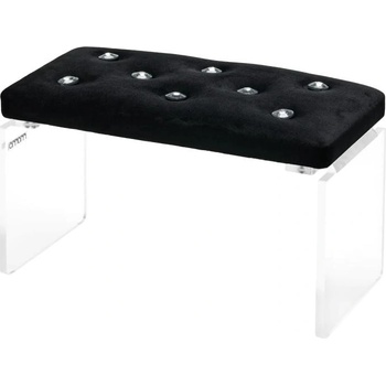 Momo Opierka na manikúru Diamond Velour čierna