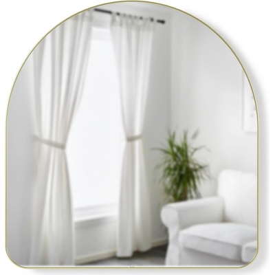 Umbra Obloukové s mosazným rámem Hubba Arched Mirror 86 x 91 cm zlaté
