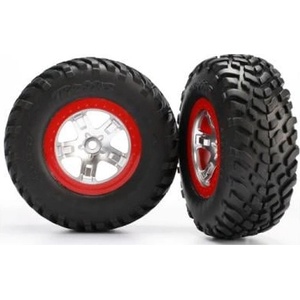 Traxxas колело 2.2/3.0", диск SCT сатенено-червен, гума SCT S1 (2)