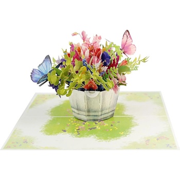 Kiriori 3d поздравителна картичка Пролетна магия