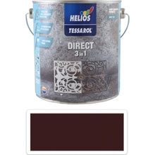 Tessarol Direct 3in1 antikorozní barva na kov 2,5L tmavě hnědá RAL 8017