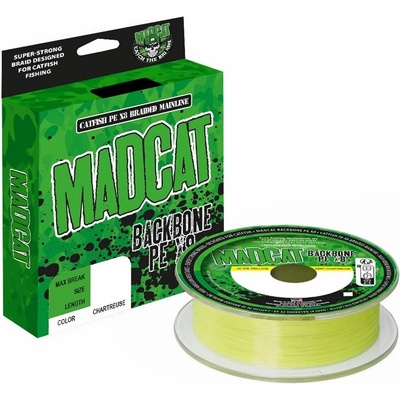 MADCAT Pletená Šňůra Backbone PE X8 Chartreuse 600m 0,60mm 84,1kg