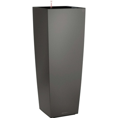 Lechuza Kvetináč Cubico Alto Premium, antracitová metalická, 40 x 40 x 105 cm