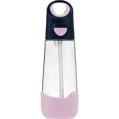 b.box Fľaša so slamkou indigo/ružová 600 ml