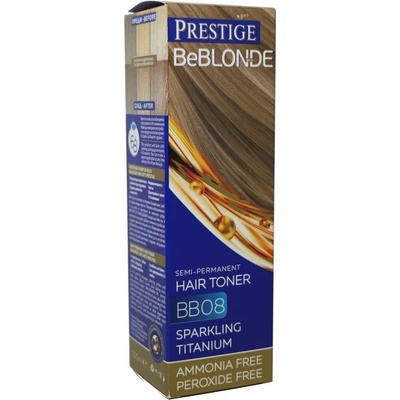 Prestige Be Blonde Тонер за коса, Блестящ титан, 08, 100 ml