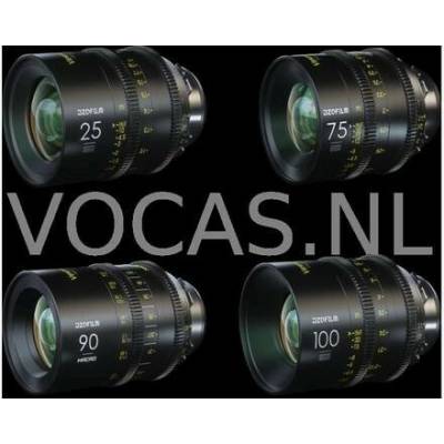 DZO Optics DZOFILM Vespid 4 Lens Kit PL (25,75,100 T2.1, Macro 90 T2.8)