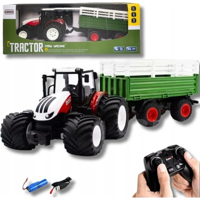 Better Toys Traktor zdalnie sterowany ABC s přívěsem vícebarevný 1:24