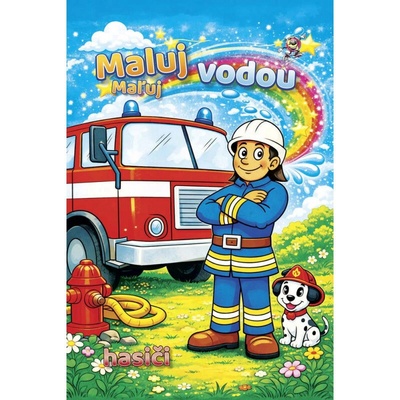 Omaľovánka A4 Maľuj vodou Hasiči