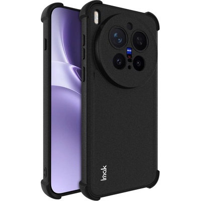 vivo IMAK Калъф за vivo X300 Pro 5G- TPU, AirBag шоков амортисьор, Отвор за ремък, Вкл. Протектор, Матов черен