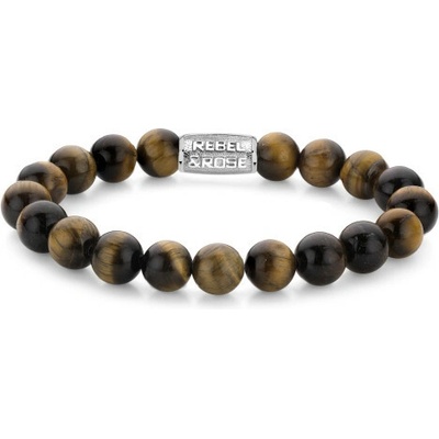 Rebel & Rose unisex náramek Tiger Lilly 10 mm RR-10002-S-M