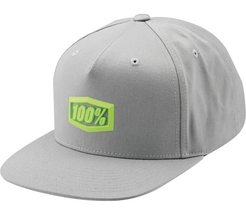 100% ENTERPRISE Snapback šedá