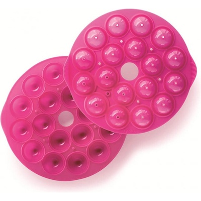 Lékué Форма за печене Lekue 1010174, Ø25x4.3 см, От -60 до +220C, Платинен силикон, Розов (1010174)