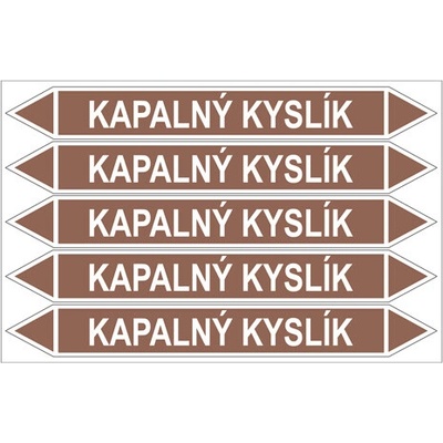 Značení potrubí, kapalný kyslík PZG 008190