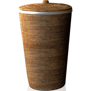 Decor Walther Кош за пране Basket с капаче 65 см тъмен (0922392)