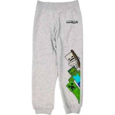 Fashion UK Chlapecké tepláky MINECRAFT šedé