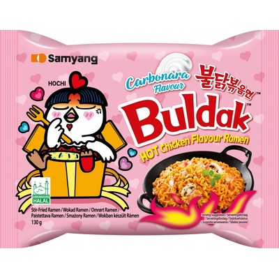Samyang Buldak Carbonara Korejské pálivé nudle 130 g