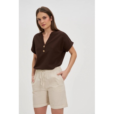 Moodo Кафяв свободен топ Moodo | Kafyav | ЖЕНИ | XS