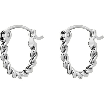 Rosefield обеци сребърен цвят Twisted Hoops JETHS-J578 Rosefield | Lilav | ЖЕНИ | ЕДИН РАЗМЕР