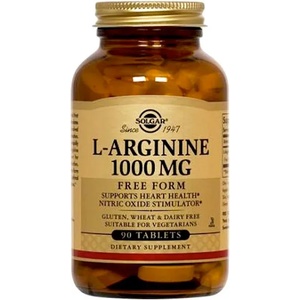 Solgar СОЛГАР L - АРГИНИН ТАБЛ. 1000 МГ. 90/ SOLGAR L-ARGININE 1000mg veg. caps 90s