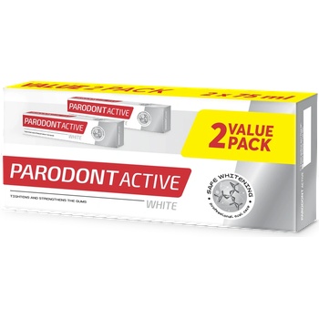 Paradont active Комплект Пасти за зъби Parodont Active White 2 БР Х 75 ML (a-2000-001180_1)