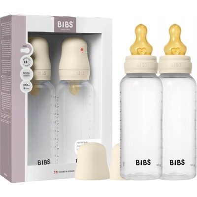 Bibs antikolikové lahvičky z latexu bez BPA sada 2ks Ivory 270 ml