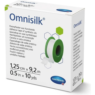 Omnisilk Fixační náplast z bílého hedvábí 1,25 cm x 9,2 m 1 ks