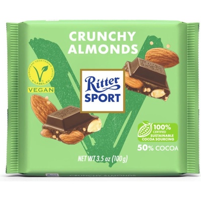 RITTER SPORT Čokoláda vegán s mandľami 100 g