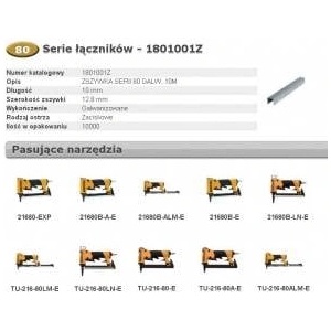 Bostitch STAPLES 80 10mm 10, 000 pcs