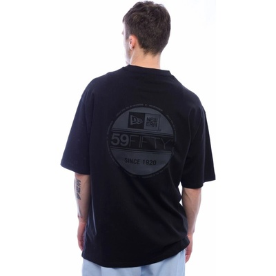 New Era triko Sticker Tee Oversized Black