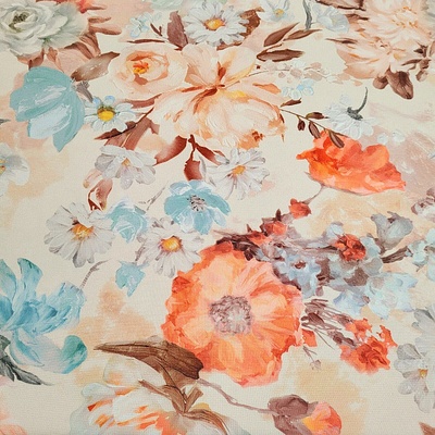 Dekorační látka GARDEN růžová šíře 150 cm