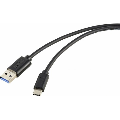 Renkforce RF-5720404 USB 3.2 Gen2 USB-C ® zástrčka USB-A zástrčka 1m černý
