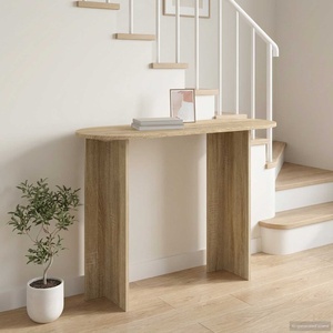 vidaXL Конзолна маса Дъб сонома 100 x 39, 5 x 75 см Инженерна дървесина (8001151)
