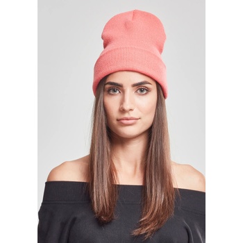 Urban Classics Шапка бийни в цвят корал Heavyweight Long Beanie coral UB-1501KC-00092 - Розов, размер one size