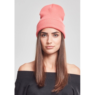 Urban Classics Шапка бийни в цвят корал Heavyweight Long Beanie coral UB-1501KC-00092 - Розов, размер one size