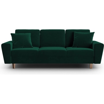 Cosmopolitan Design Зелен кадифен разтегателен диван с място за съхранение 235 cm Kyoto - Cosmopolitan Design (COS_3SF_2_F2_KYOTO6)