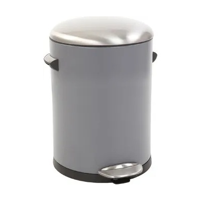 EKO-Europe Кош за отпадъци EKO BELLE DELUXE с педал (5 л) - сив (EKO 921705 - Grey)