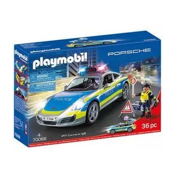 PLAYMOBIL Комплект Playmobil 70066 - Полицейска кола Порше 911 Карера 45, 2970066