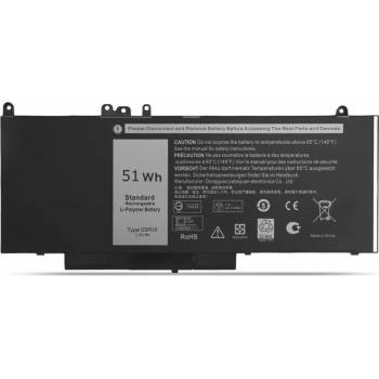 Hosowell G5M10 батерия за лаптоп Dell, 4 клетки, 7.4V, 53Wh (D-BS-0087)