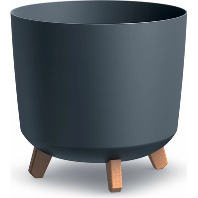 PROSPERPLAST Kvetináč GRACIA TUBUS 29,8cm antracit