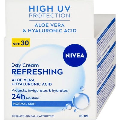 Nivea Refreshing lehký hydratační krém SPF 30 50 ml