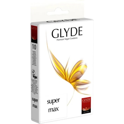 GLYDE Super Max - Premium Vegan Condoms 10 pack