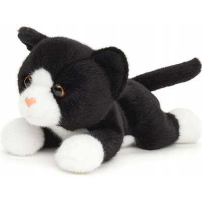 kočka černo bílá Uni Toys realistická eco 20 cm