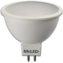 McLED LED žárovka GU5,3 MR16 4,6W 35W teplá bílá 2700K, reflektor 12V 100°