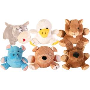 TRIXIE Animal - плюшена играчка за кучета във форма на различни животни със звук, 10-12 см. / 1 брой
